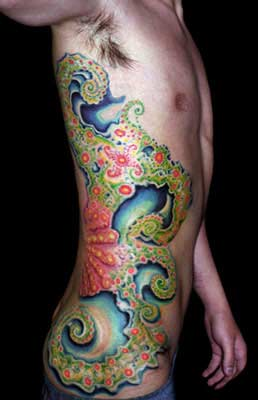 Illustration for article titled Fractal tattoos